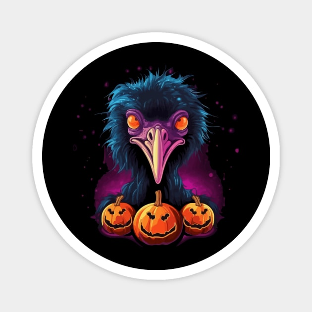 Ostrich Halloween Magnet by JH Mart